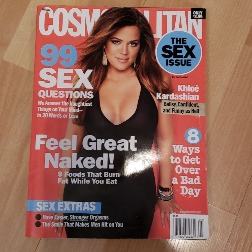 Cosmo Kloe Kardashian cover March 2012 magazine.